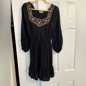 Max Studio Floral Embroidery Dress